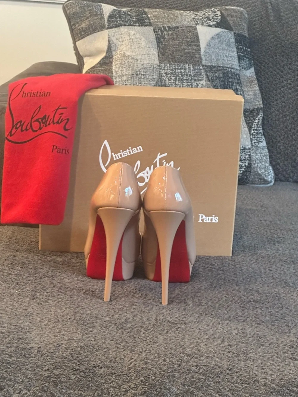 Christian Louboutin Lady Peep Patent Calf 150